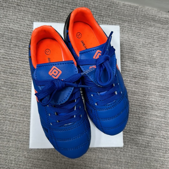 Dreampairs Childrens Soccer Cleats - Bright Blue, Little Kid Size 11 - Picture 2 of 4